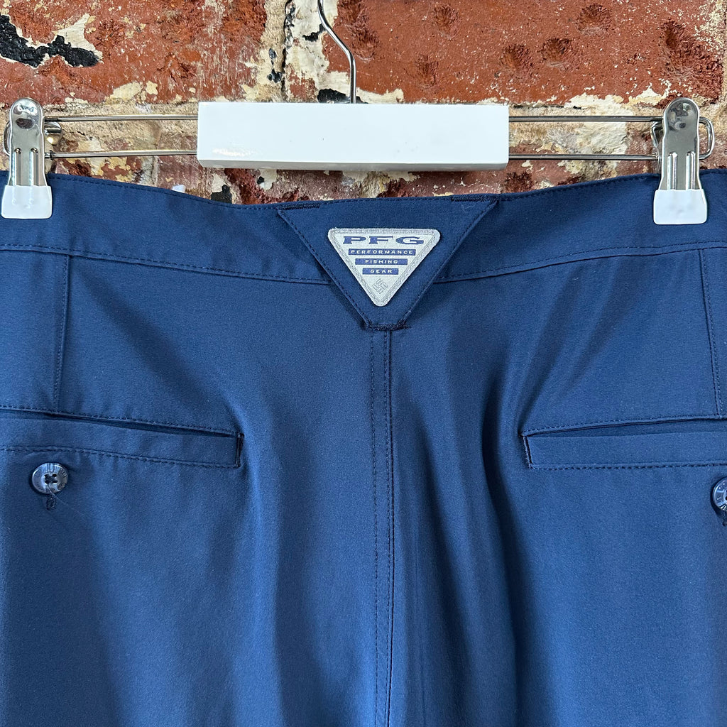 Columbia PFG Shorts Blue Fishing Outdoor Hiking 9" inseam Mens 40