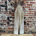 Vintage Carhartt Boy's Medium Brown Bib Insulated Overalls Double Knee Farm Bibs