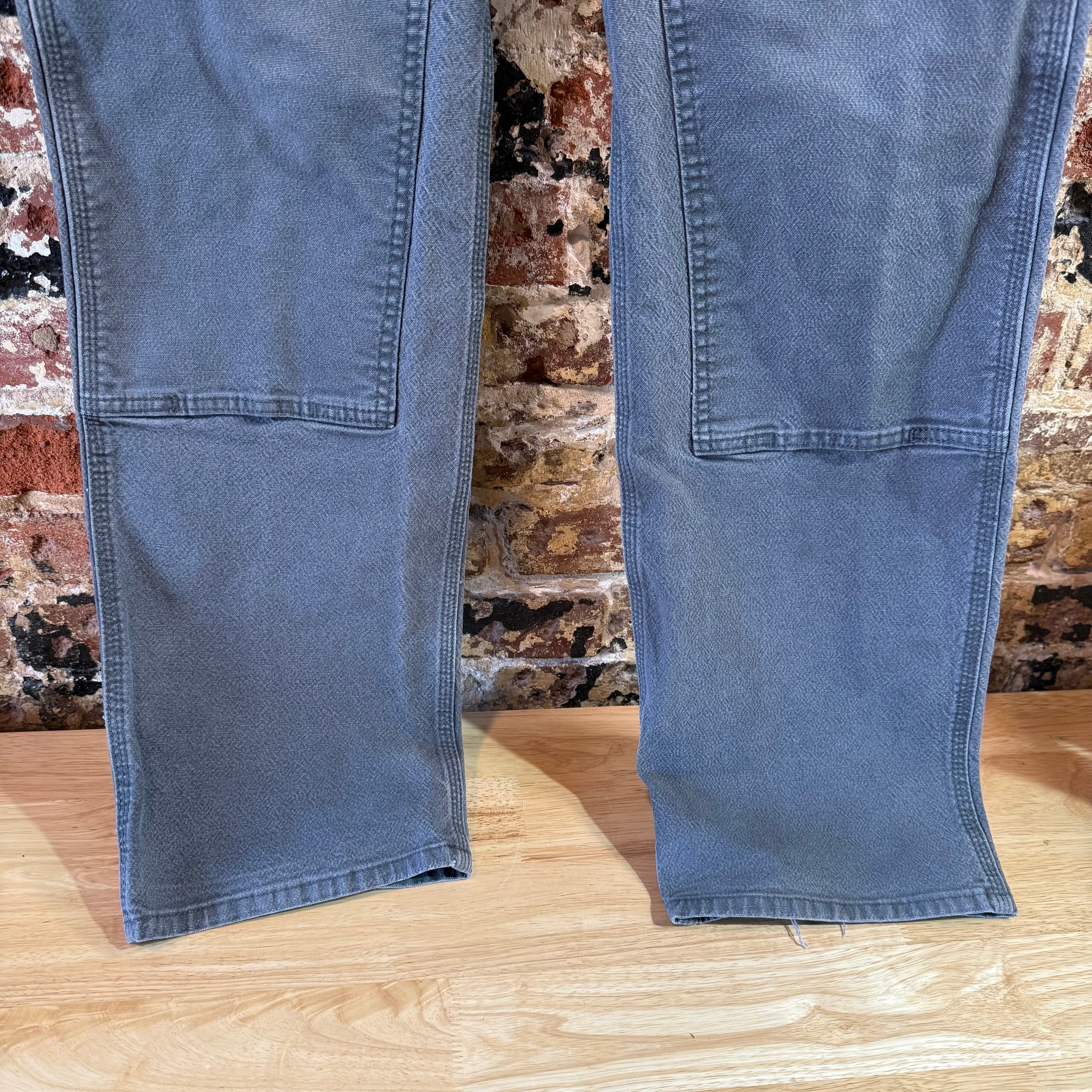 Carhartt Double Knee Gray Pants Mens 36x34