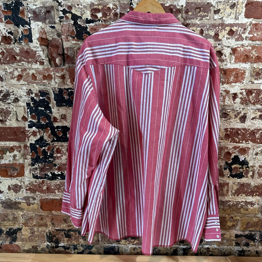 Wrangler Mens 3XL Red Western Shirt