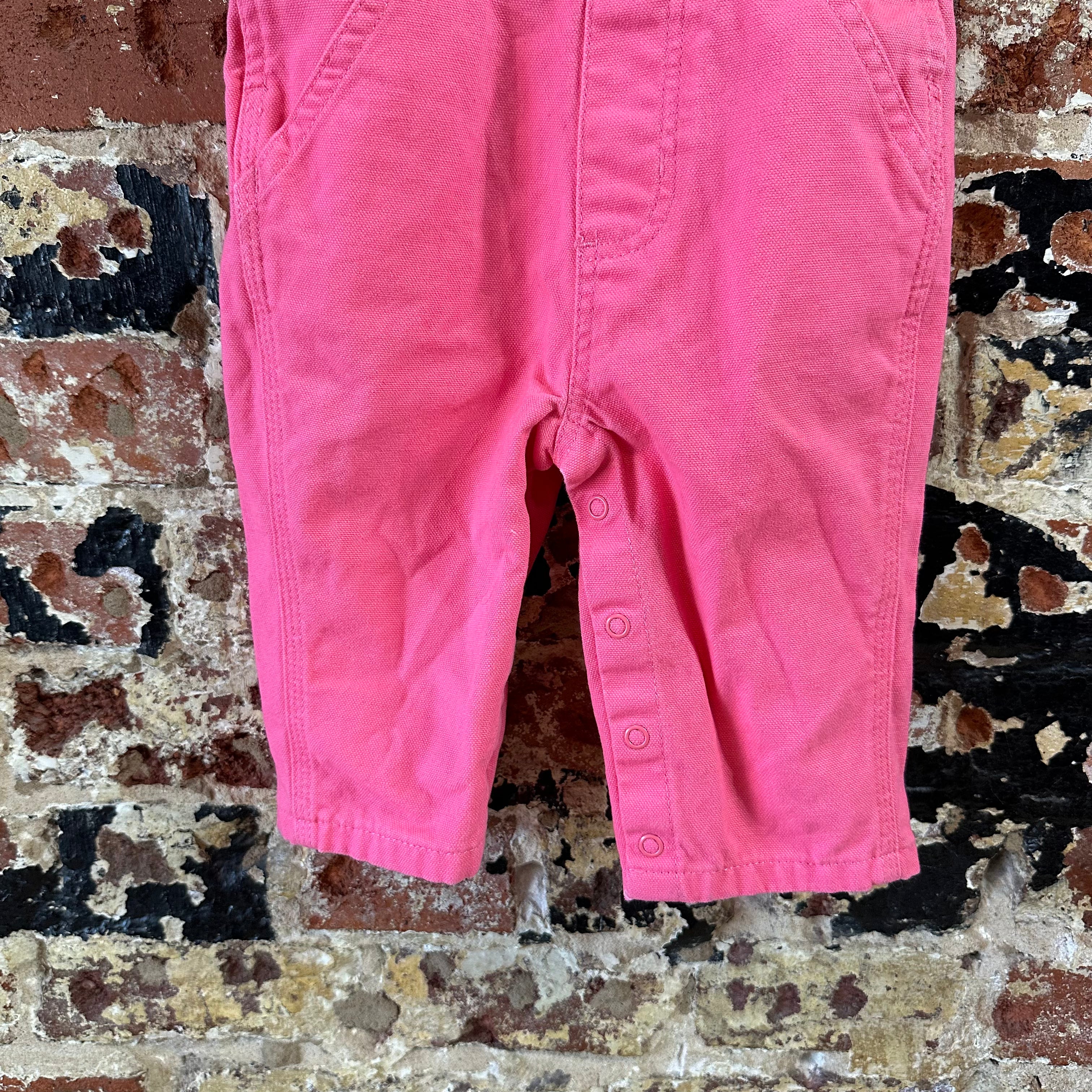 Carhartt Girls 6M Pink Bibs