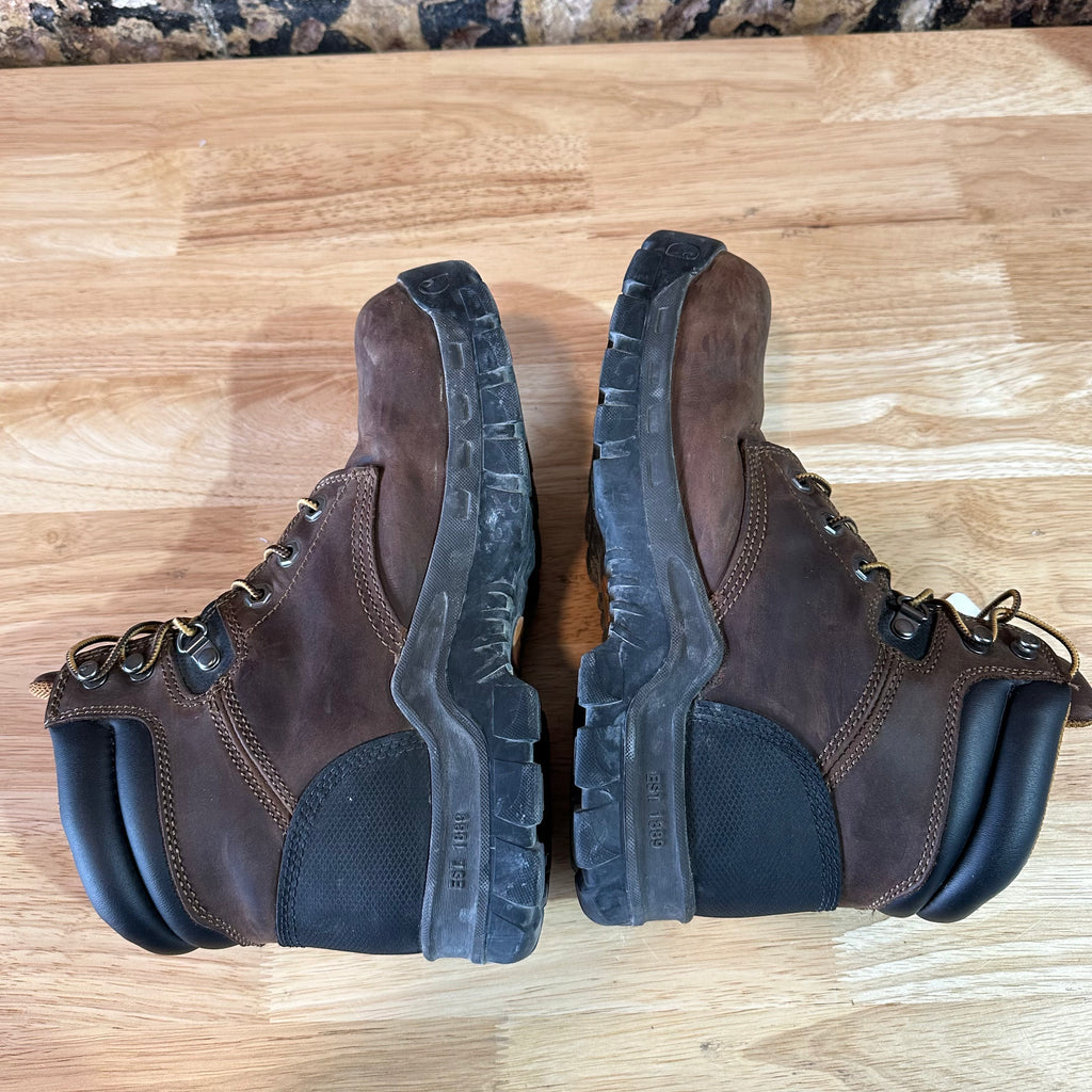 Carhartt Work Boots Women 9.5 Rugged Flex 6" Composite Toe Brown Leather CWF5355