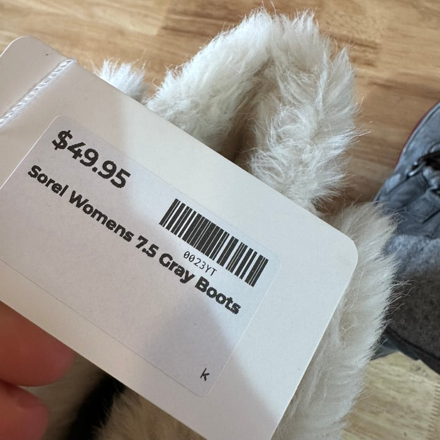 Sorel Tivoli High ll Snow Boots Woman's&nbsp; 7.5 Suede Felt Winter Boot Grey