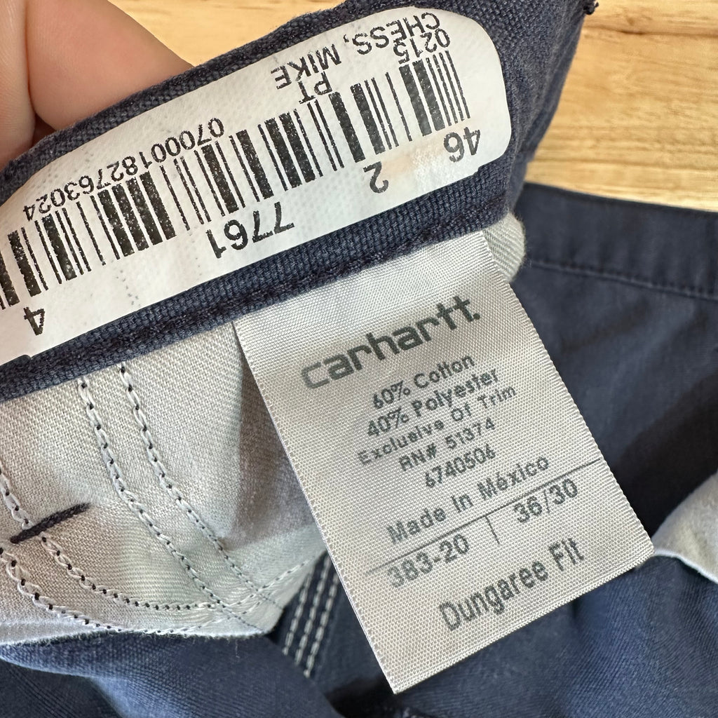 Carhartt Mens 36x30 Blue Pants
