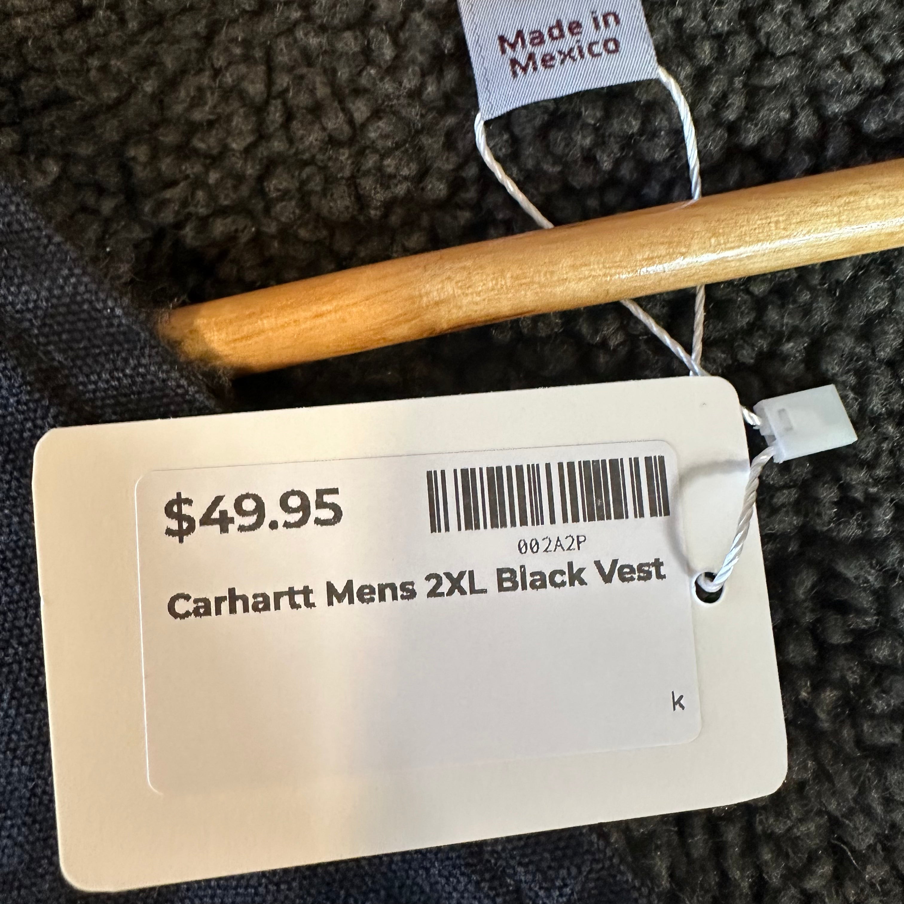 Carhartt Mens 2XL Black Vest