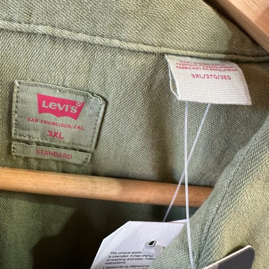 Levi's Mens 3XL Pearl Snap Western Jean Shirt NEW