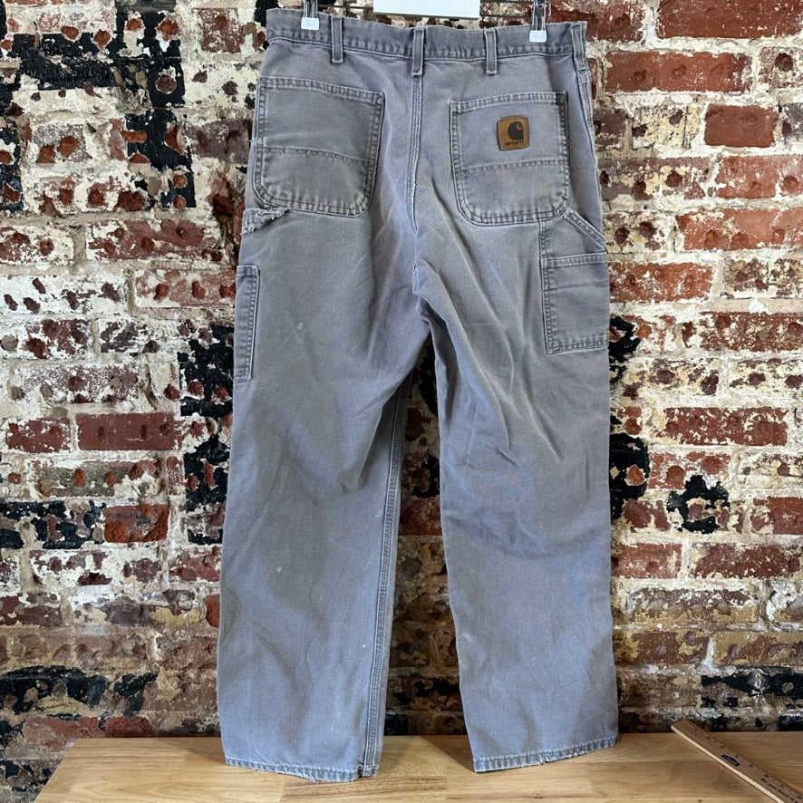 Carhartt Mens 34x32 Gray Pants