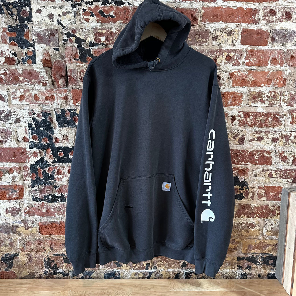 Carhartt Men's Large Tall Black Hoodie