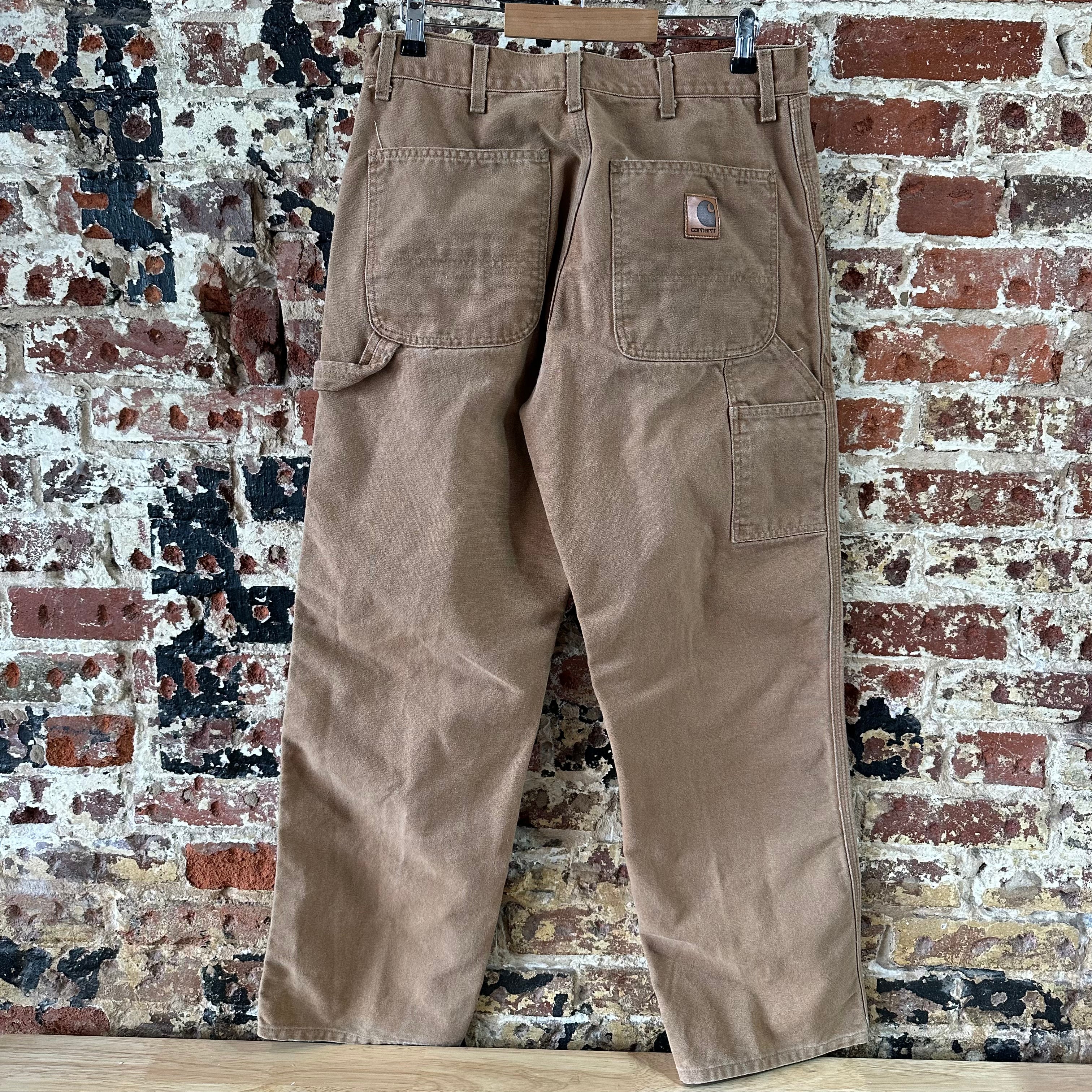 Vintage Carhartt B11 BRN Carpenter Pants 34x32 Brown Workwear 2006
