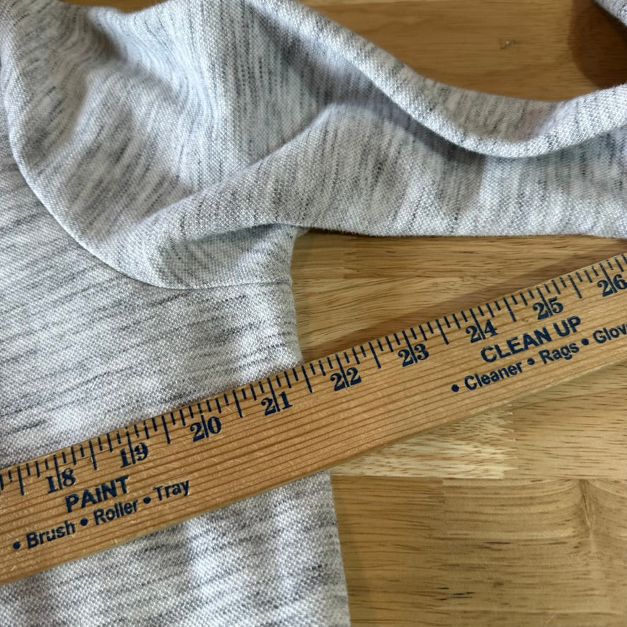 Duluth Sweater Womens Large Gray Sweatshirt Tunic Cowl Funnel Turtle Neck