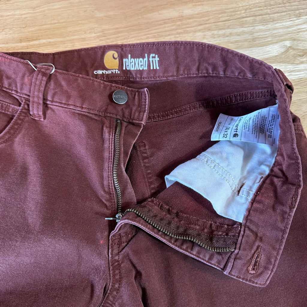 Carhartt Mens 30x32 Reddish Pants