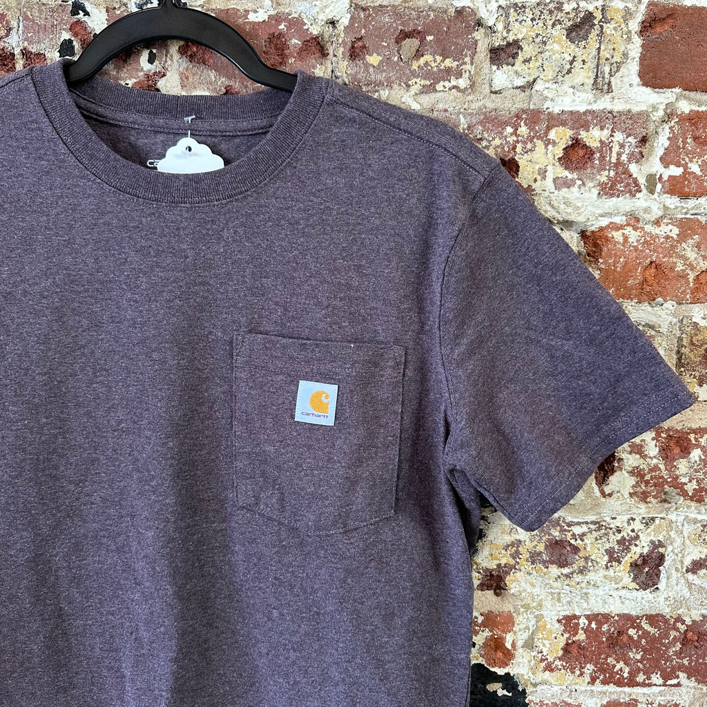 Carhartt T-Shirt Womens Small short sleeve Work casual Purple K-87 Loose