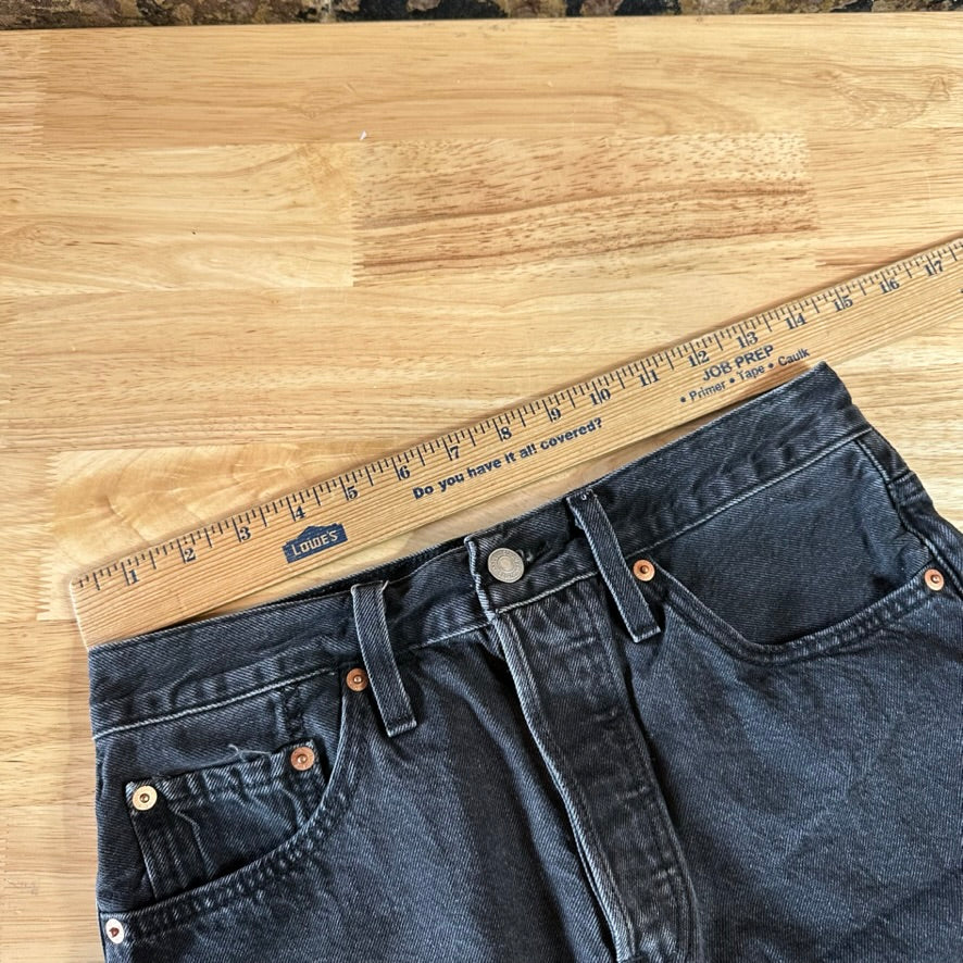 Levi's Cut off Black Jean Shorts Black Womens 26