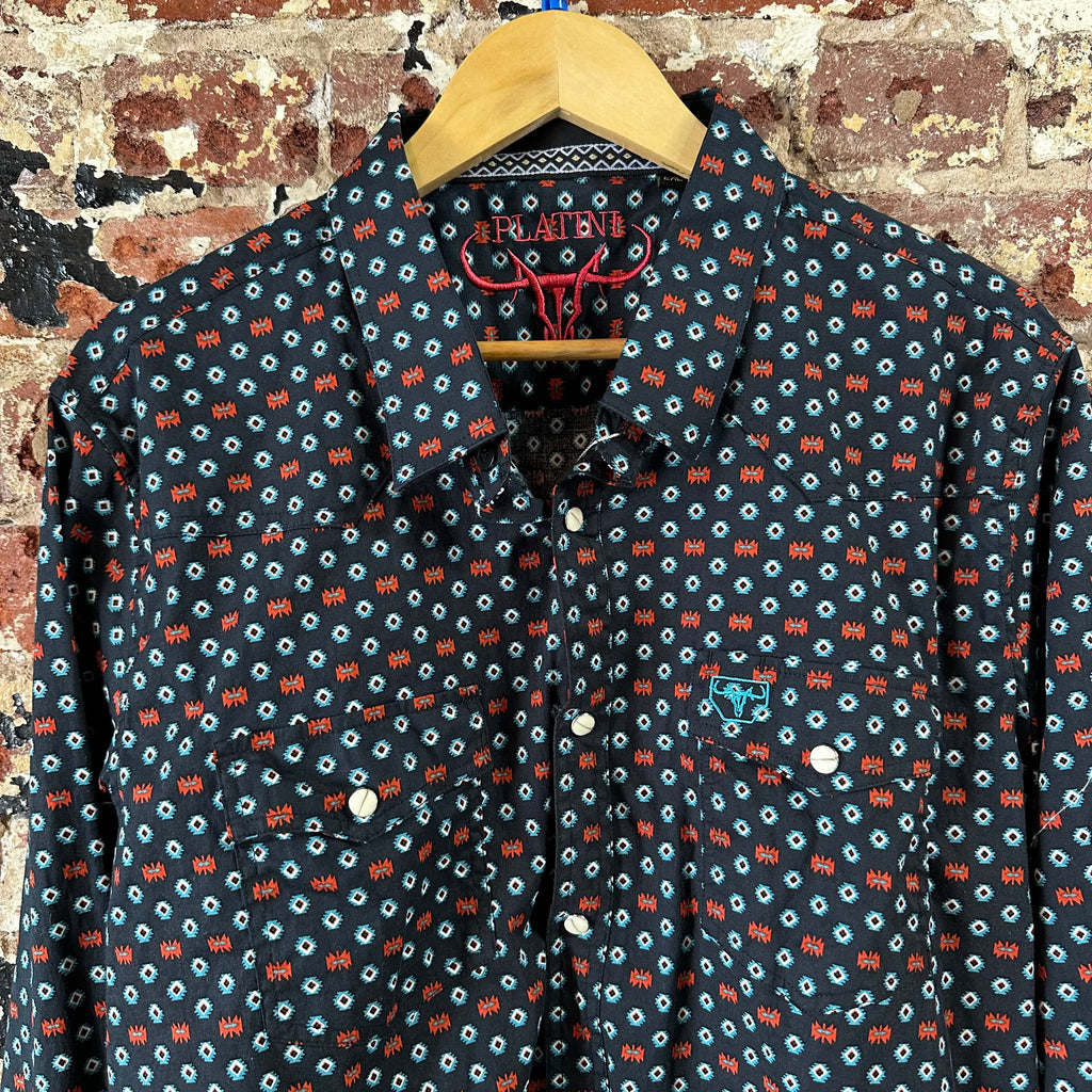 Platine Western Shirt Mens 2XL