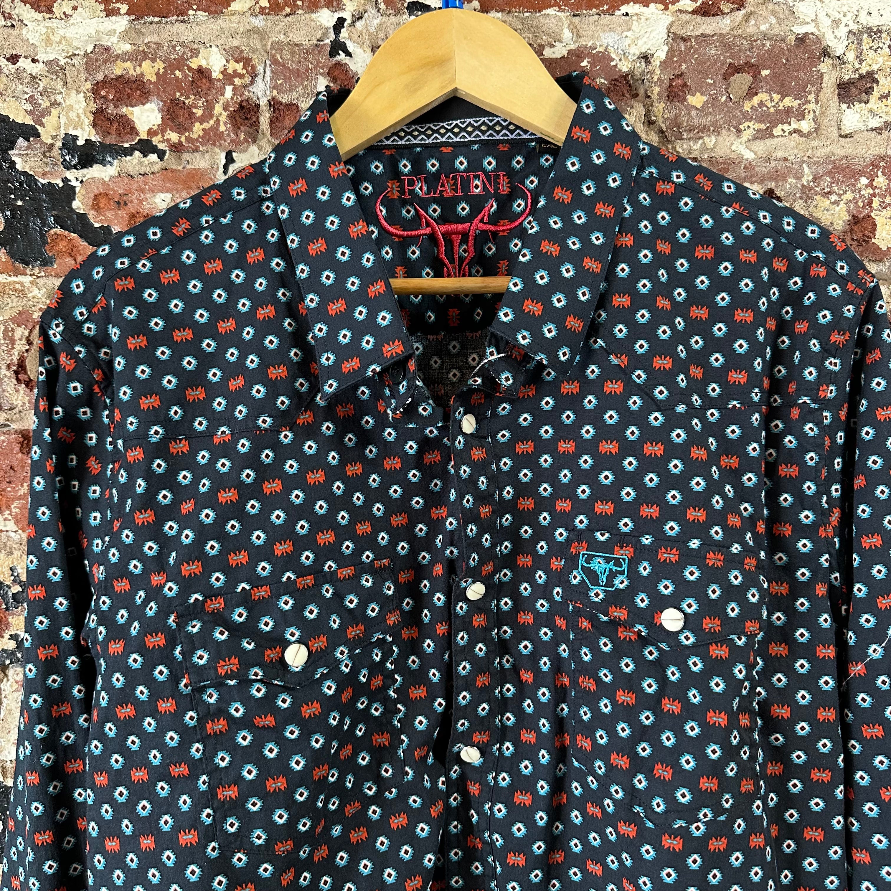 Platine Western Shirt Mens 2XL