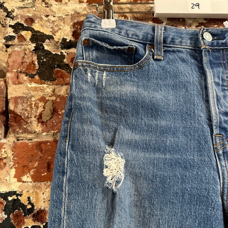 Levi's Womens 29x27 Distressed Jeans