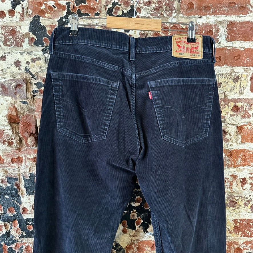 Levi's Mens 34x34 Black Corduroy Jeans