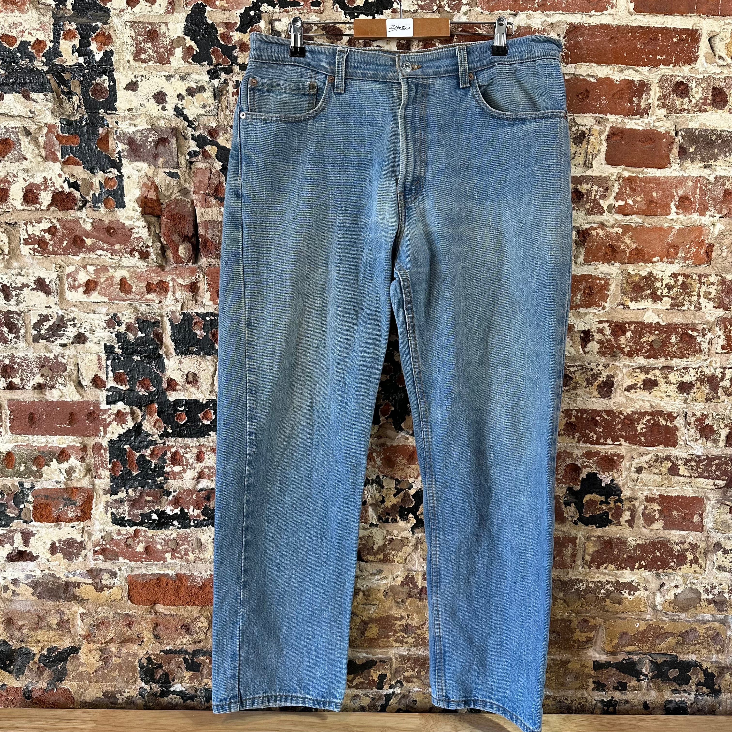Levi's 550 Jeans Mens 34x30 Blue Cotton Denim Medium wash Relaxed Fit