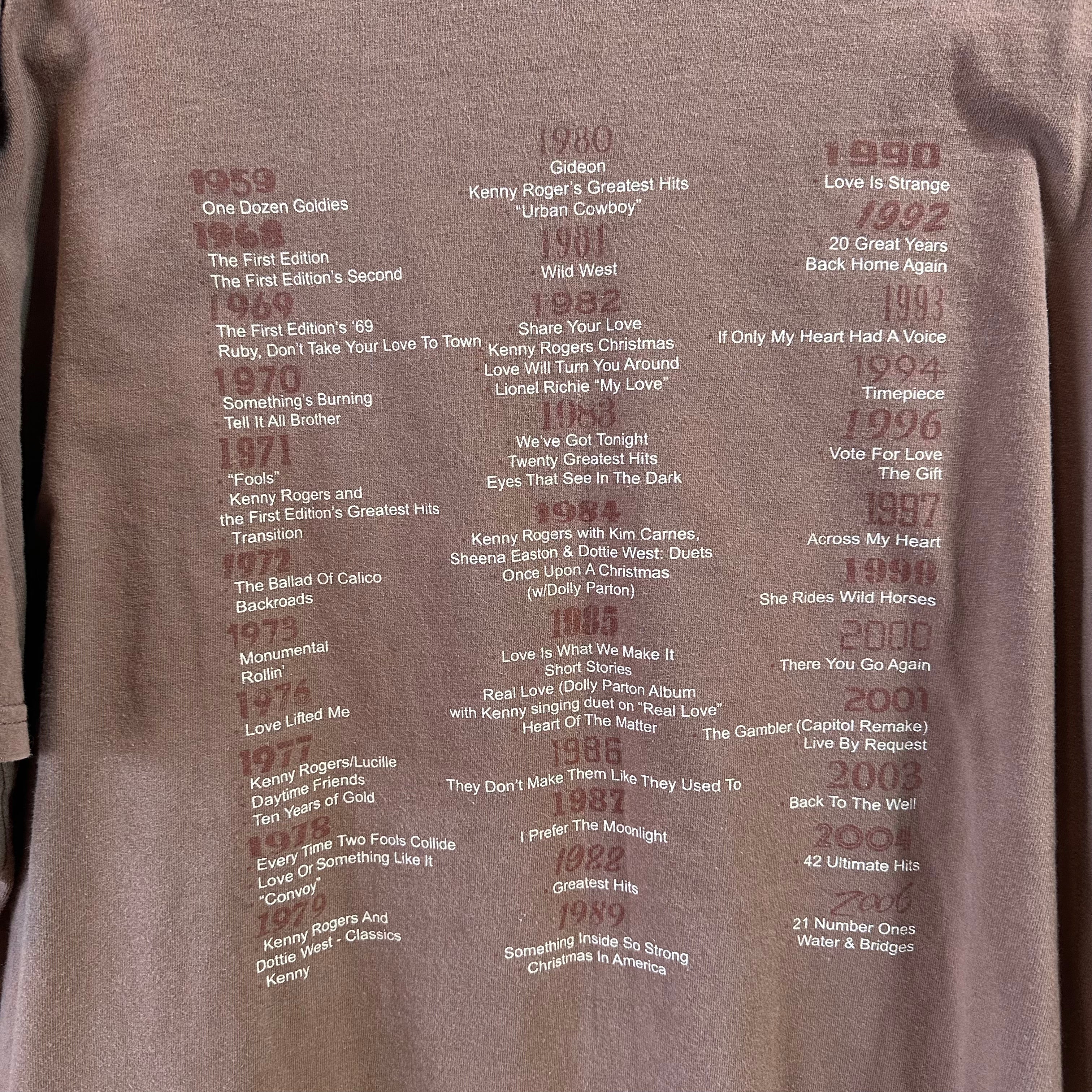Kenny Rogers S/S Brown T-Shirt Men's 2XL