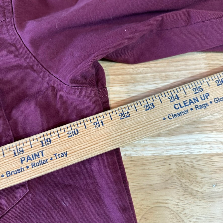 Wrangler Button Up Shirt Mens Medium Western Long Sleeve Purple