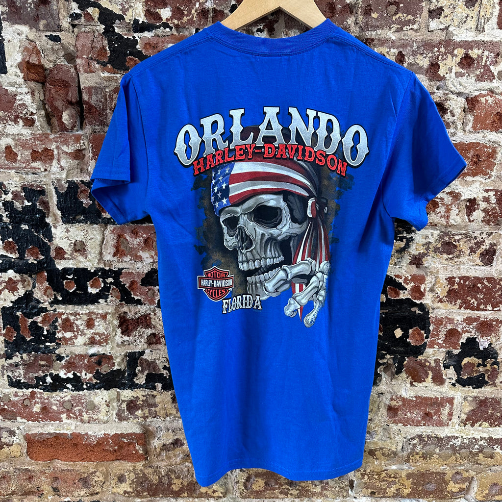 Harley Davidson Men's Small Short Sleeve Blue T-Shirt NEW