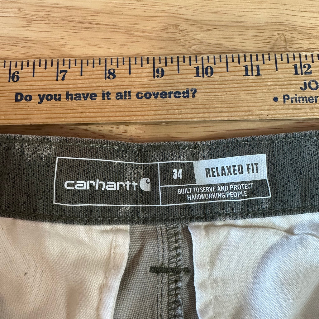 Carhartt CAmo Cargo Shorts Mens 34