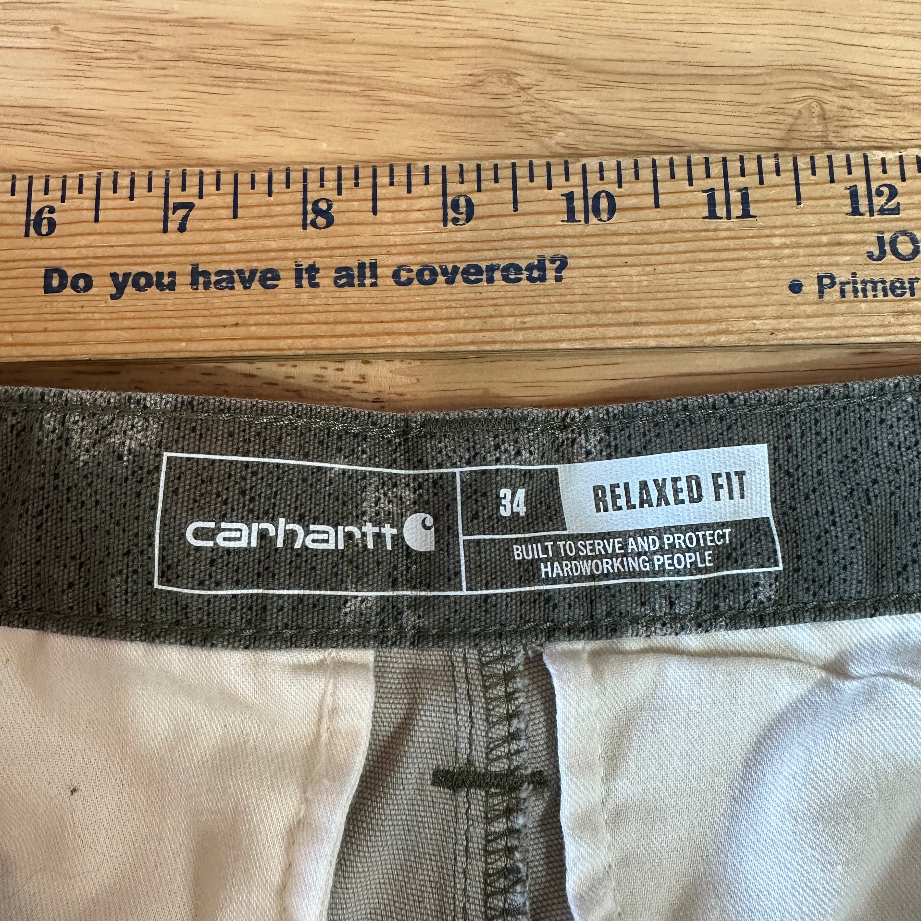 Carhartt CAmo Cargo Shorts Mens 34