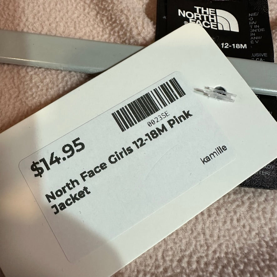 The NORTH FACE Baby 12-18M Jacket Pink fleece hooded