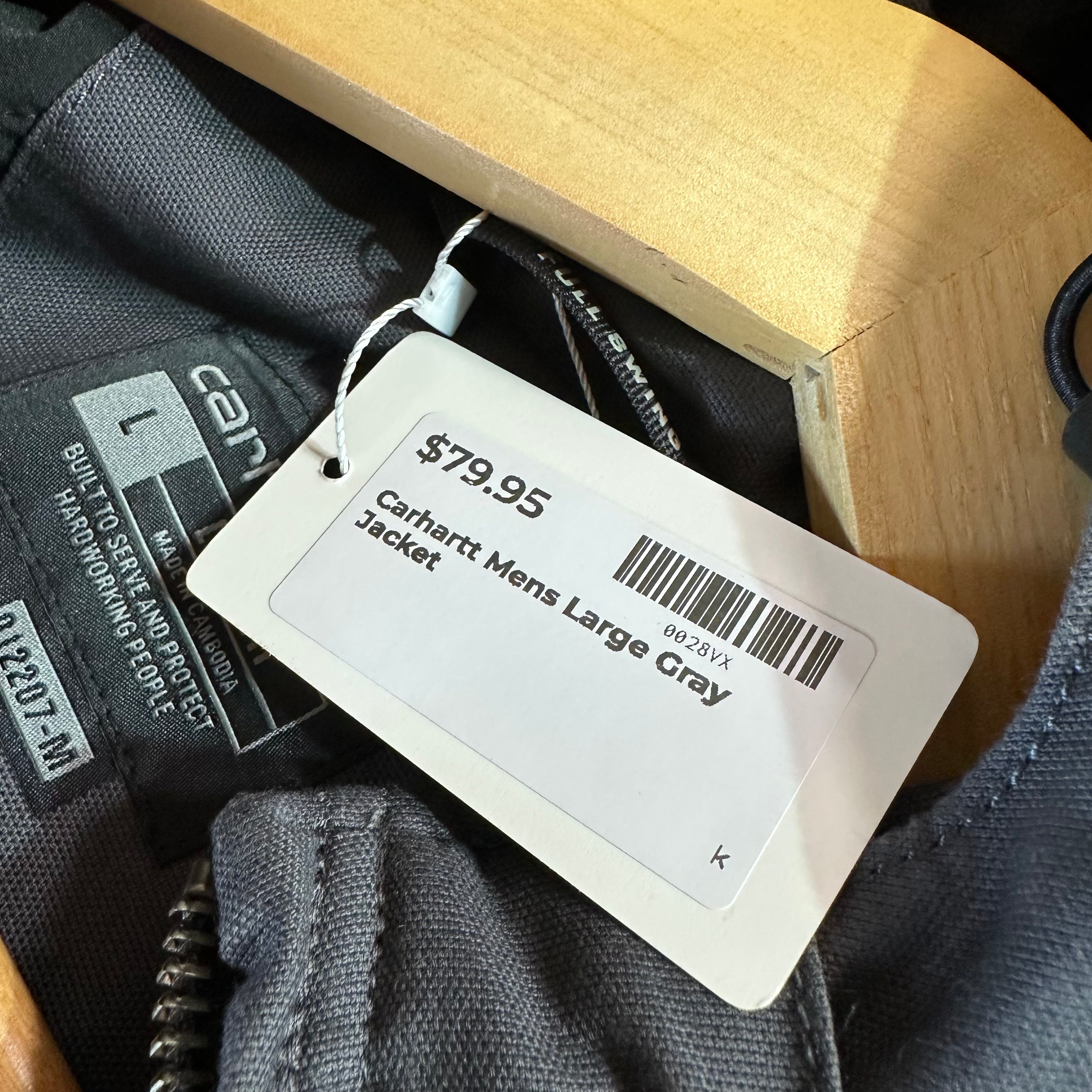 Carhartt Mens Large Gray Full Swing Jacket