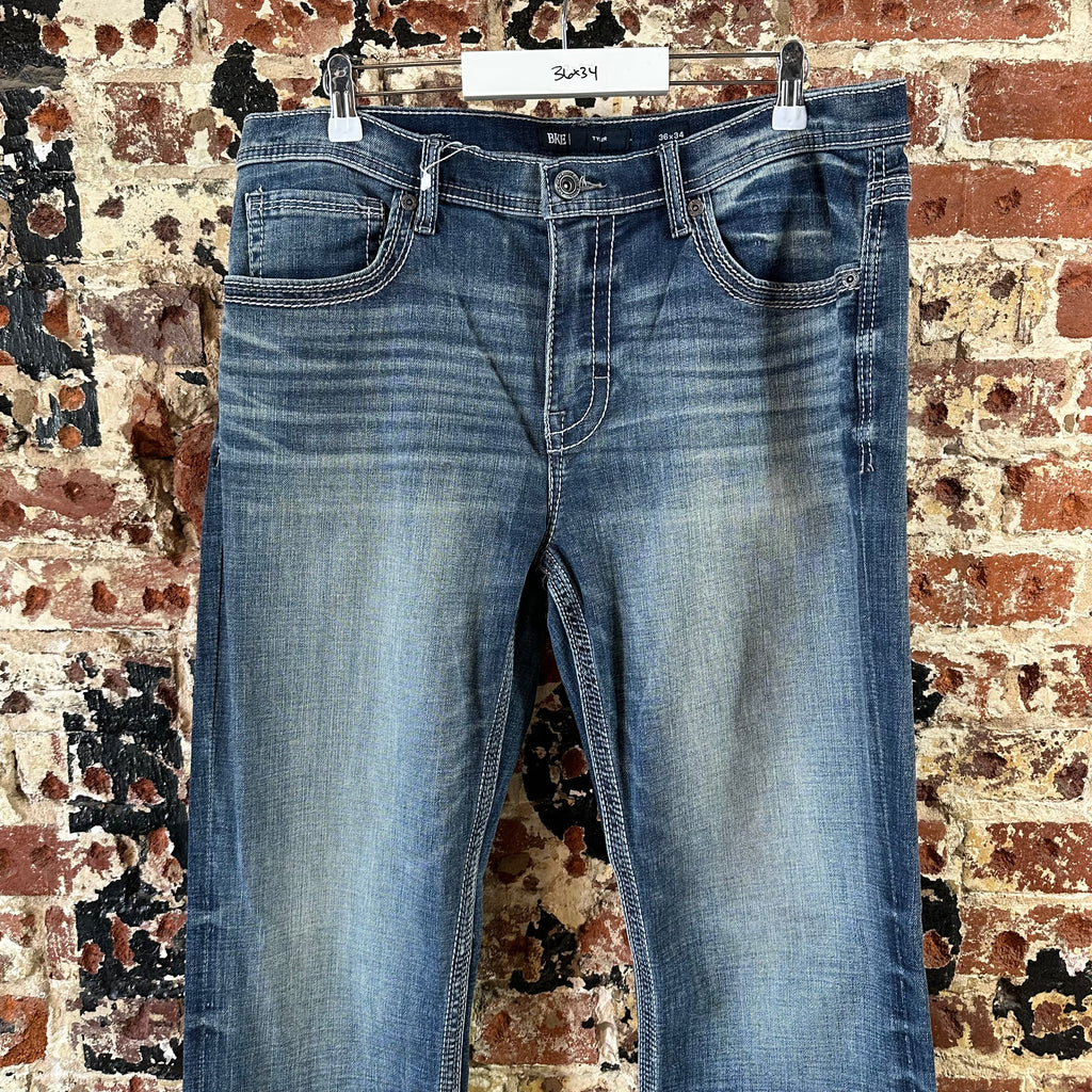 BKE Tyler Mens 36x34 Blue Jeans