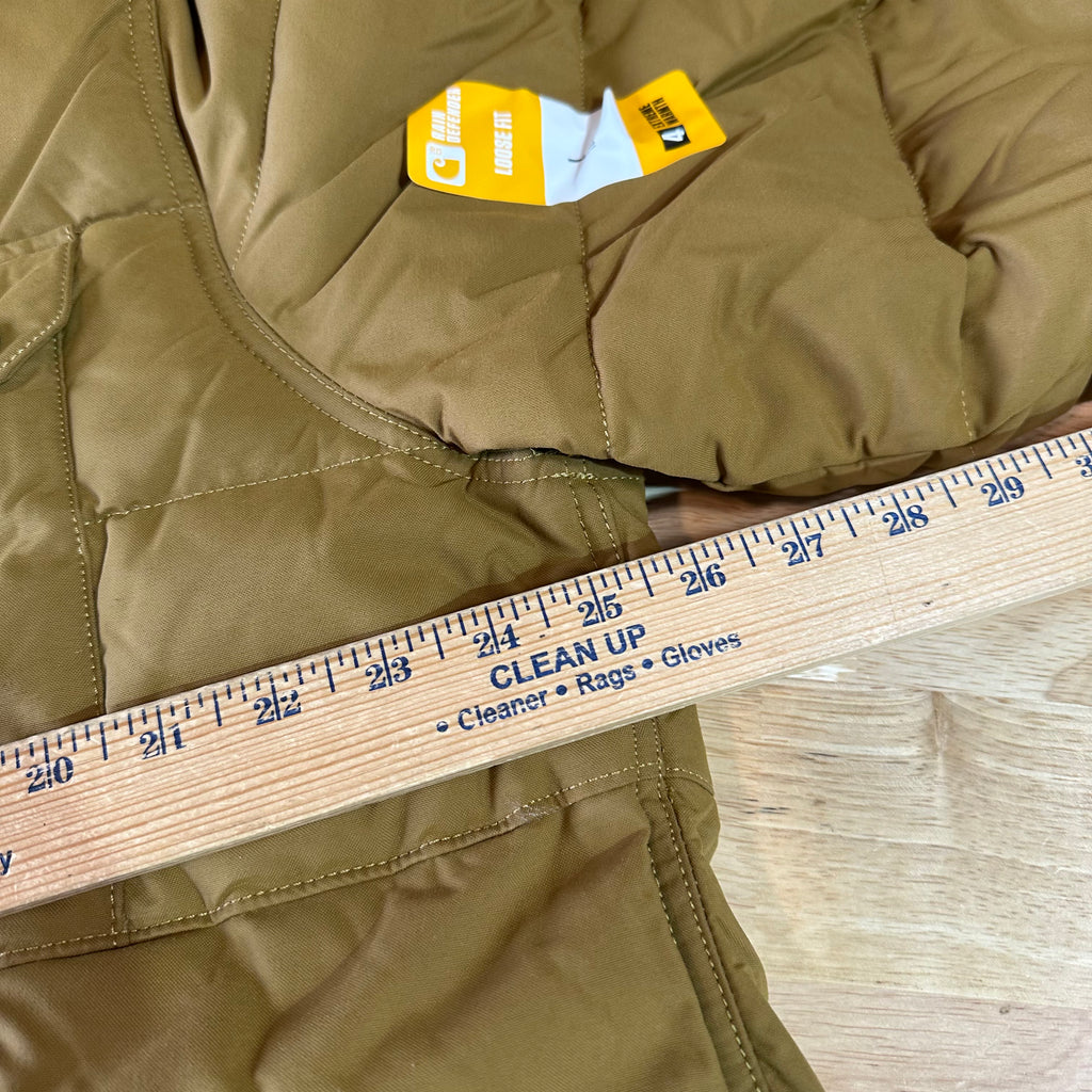 Carhartt Montana Jacket Mens Large Tall LT Rain Defender Oak brown NEW