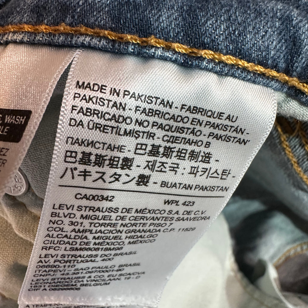 Levis 514 Mens 30x32 Blue Jeans