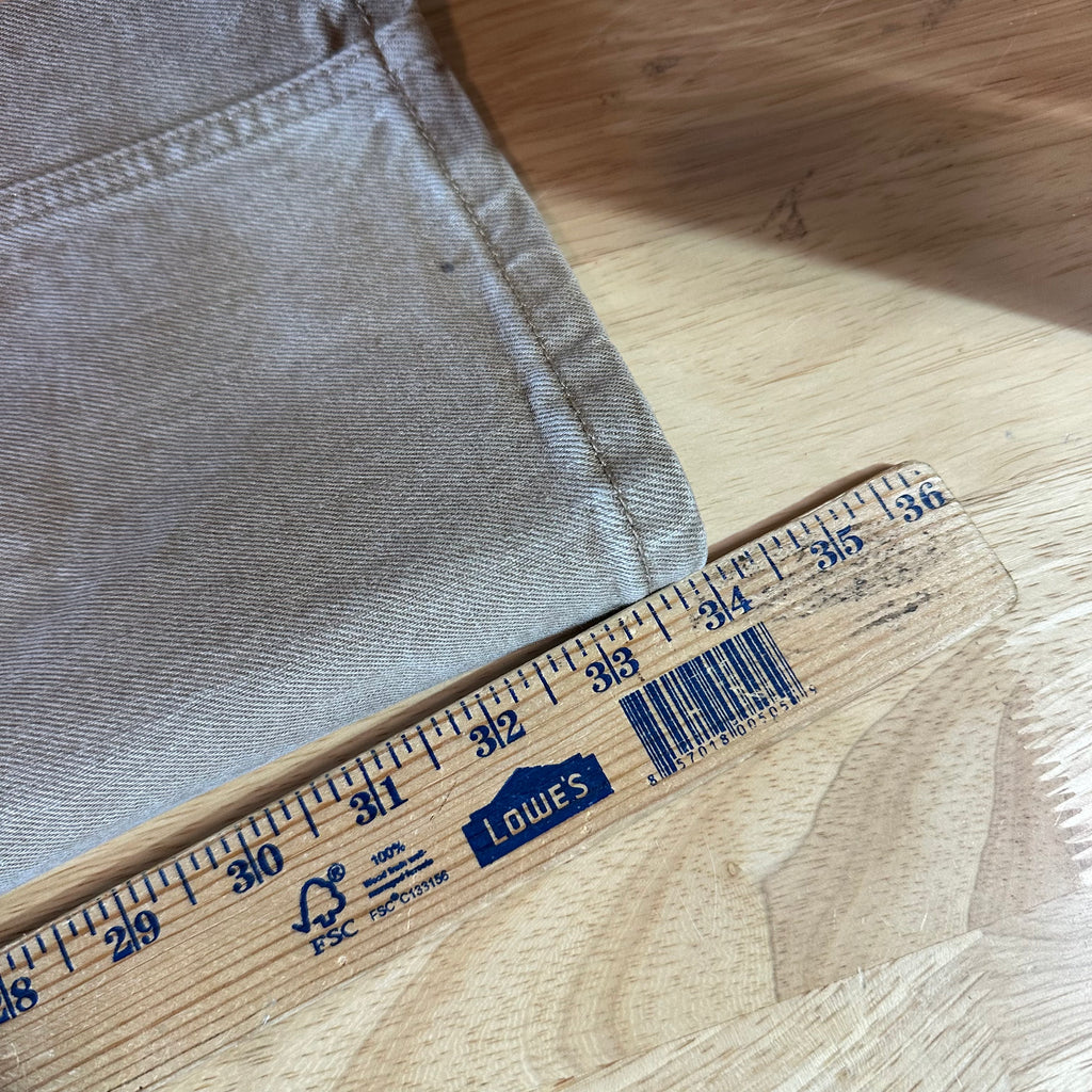 Wrangler Slim Straight Mens 32x34 Tan Jeans