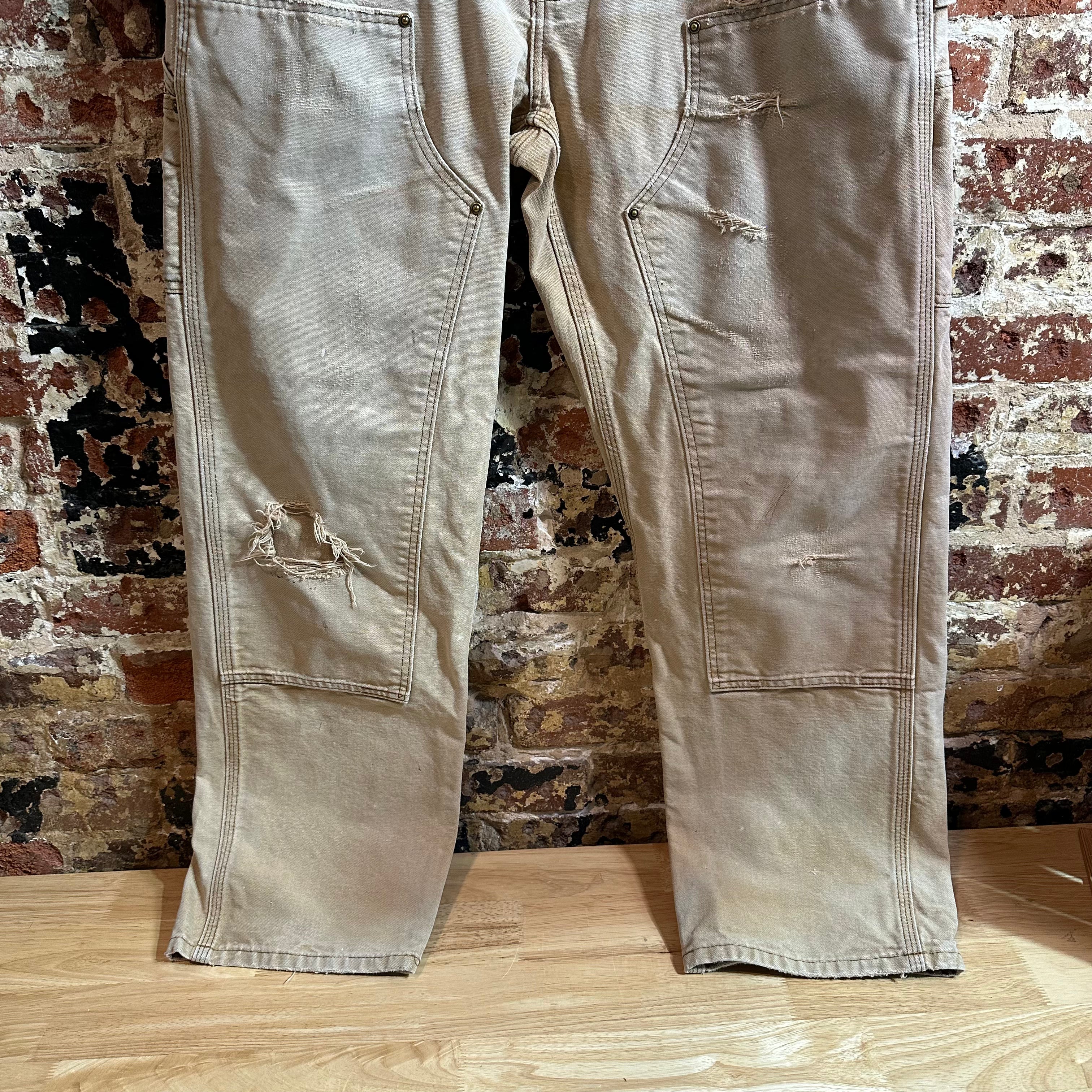 Carhartt B136 BRN Mens 34x34 Double Knee Pants