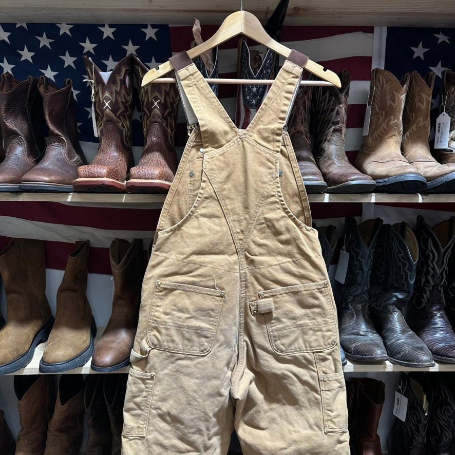 Carhartt R02 Mens 30x30 Brown Bibs
