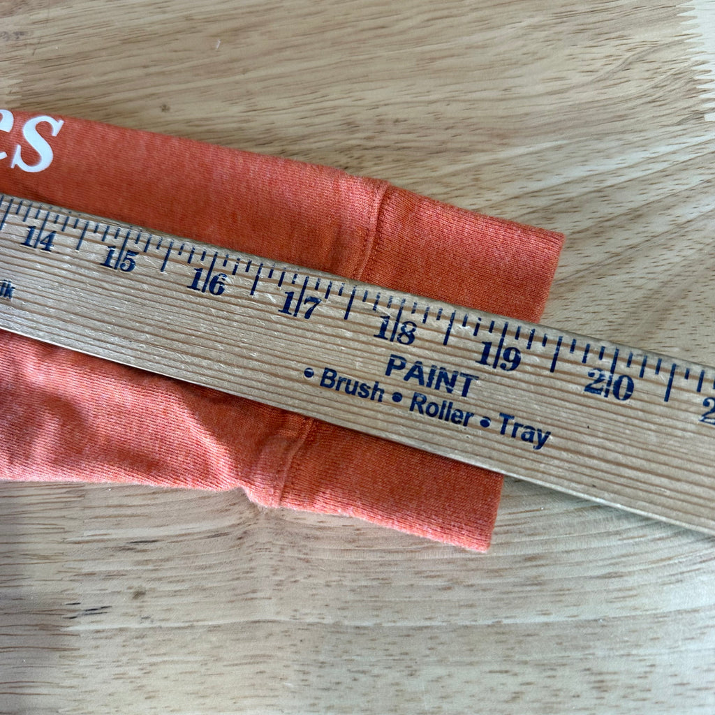 Vineyard Vines Boys Small 8-10 Logo Football Whale Long Sleeve T-shirt Orange