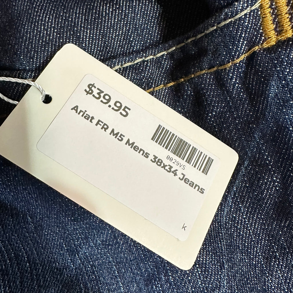 Ariat FR Mens 38x34 Blue Jeans
