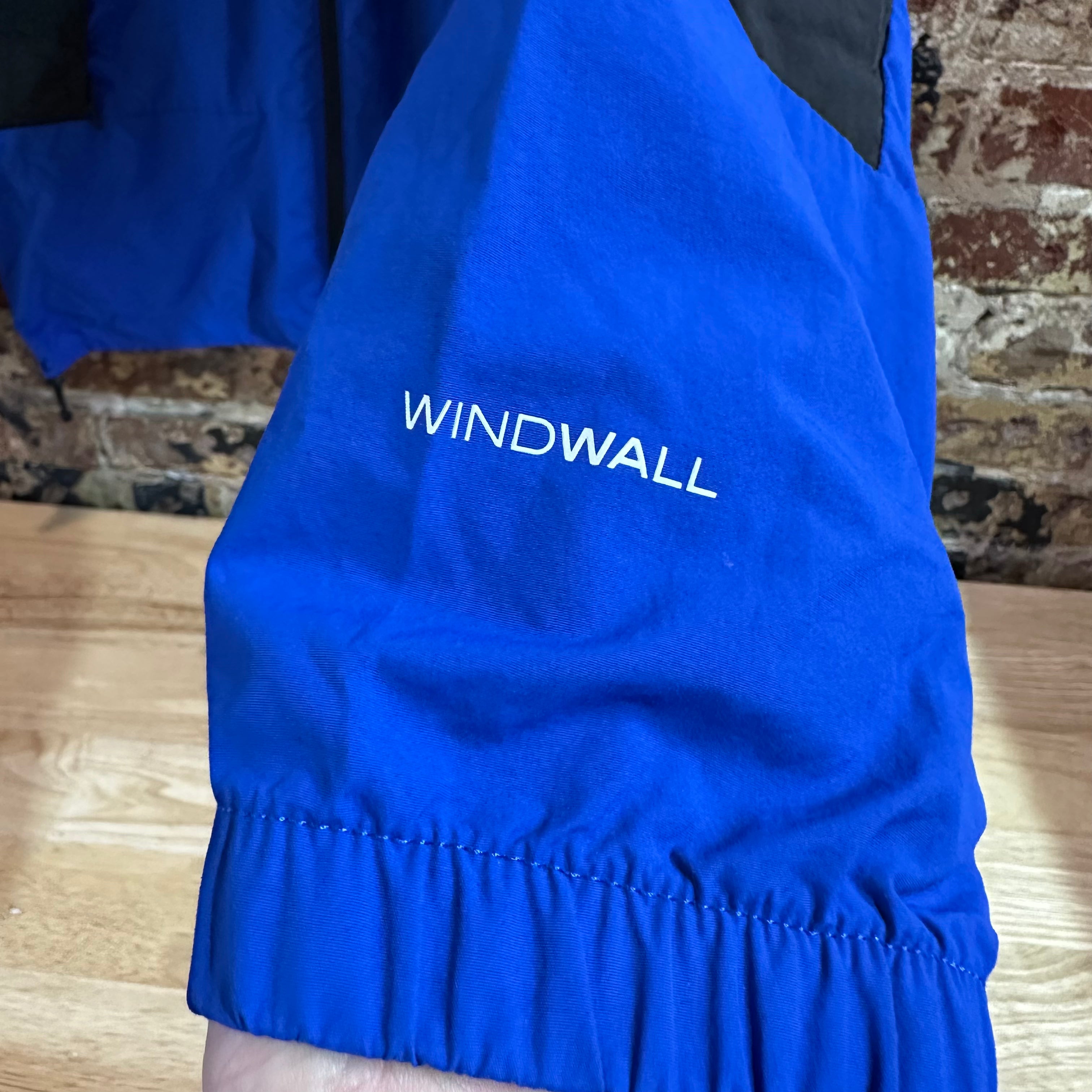 The North Face Jacket Mens Large Blue Windwall Outdoors Hiking Full Zip
