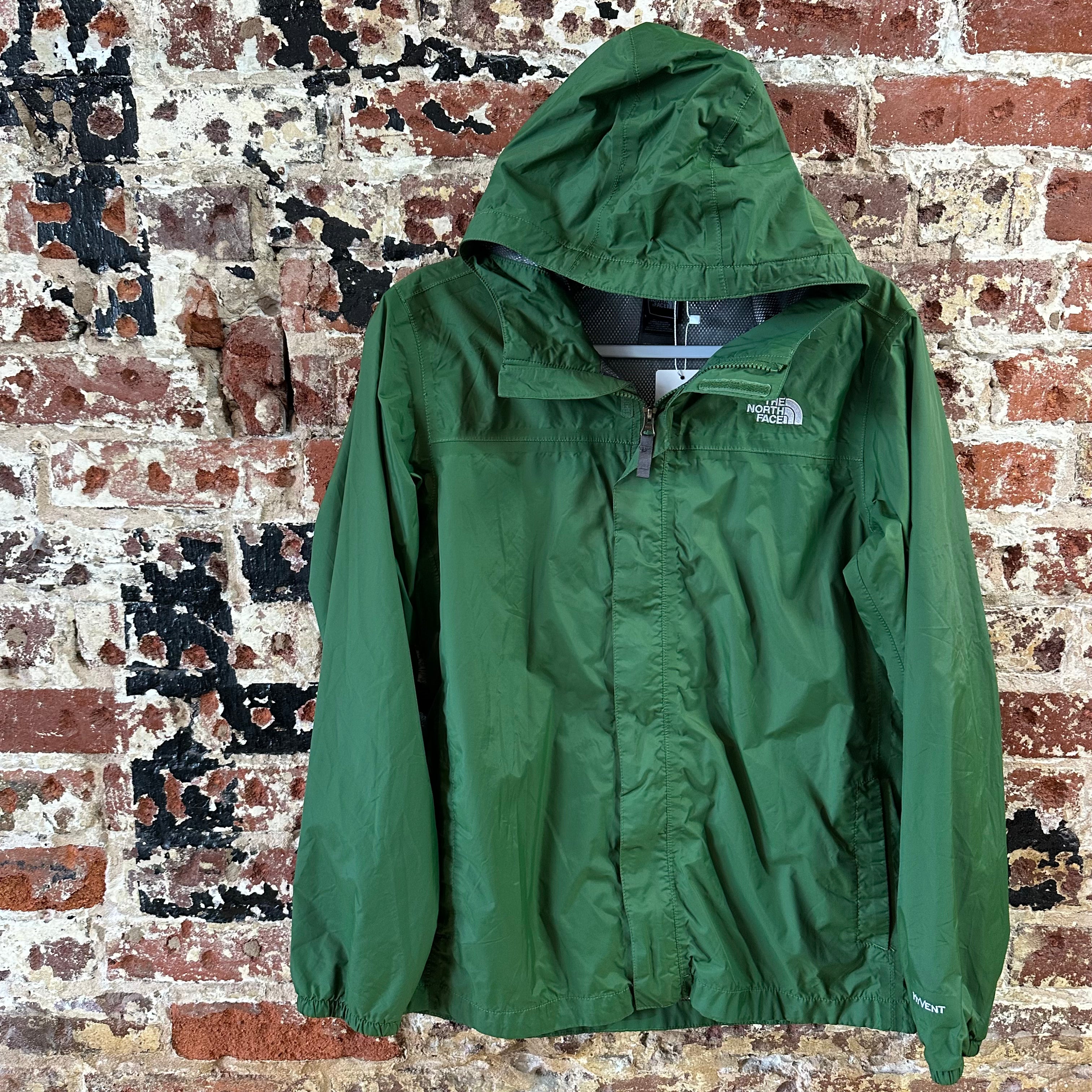 North Face Hyvent Green Jacket Boys XL