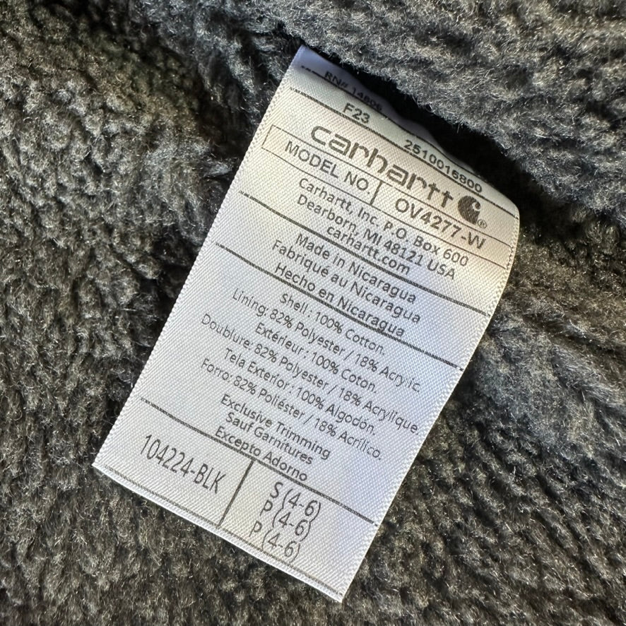 Carhartt Womens Small Black Vest