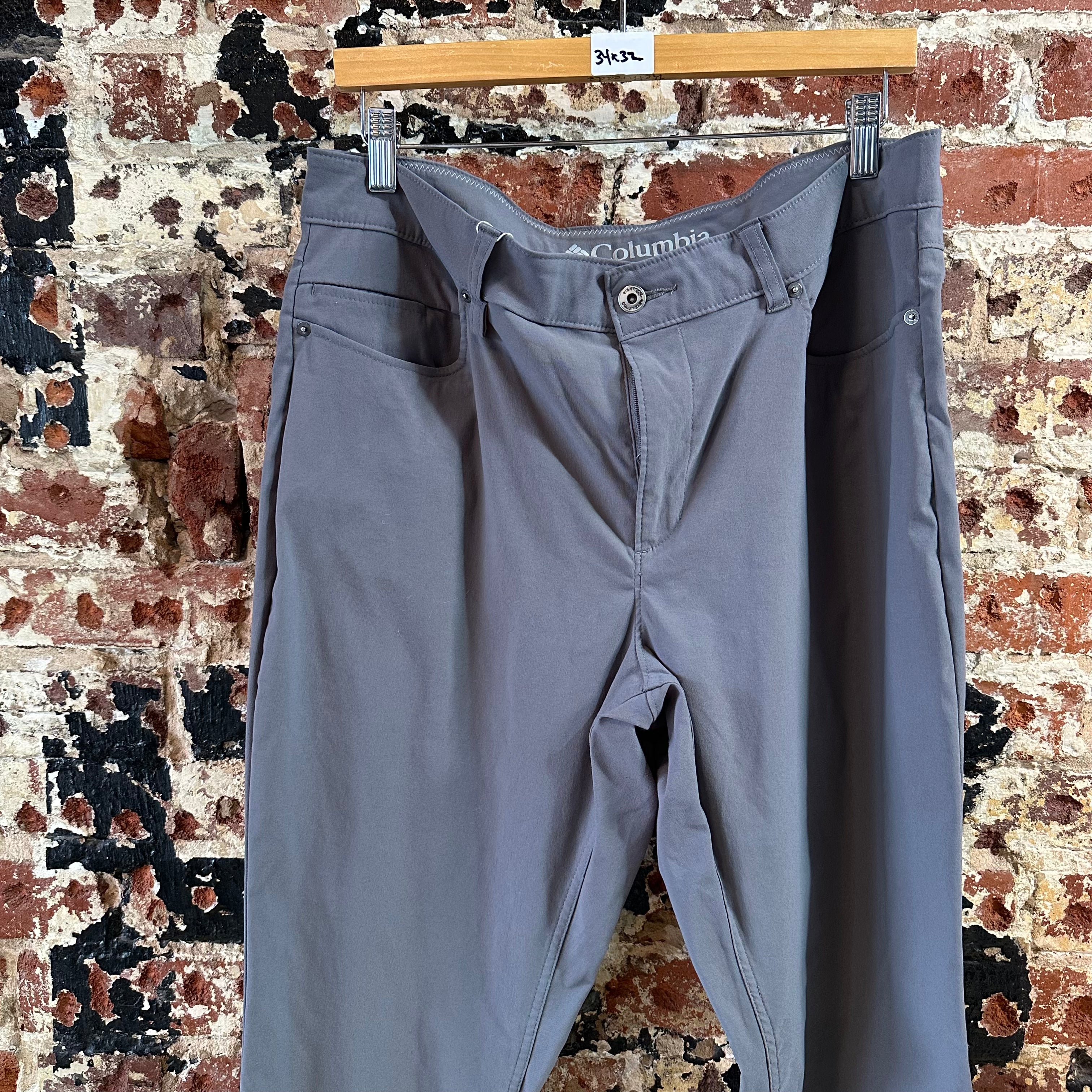 Columbia Mens 34x32 Gray Pants