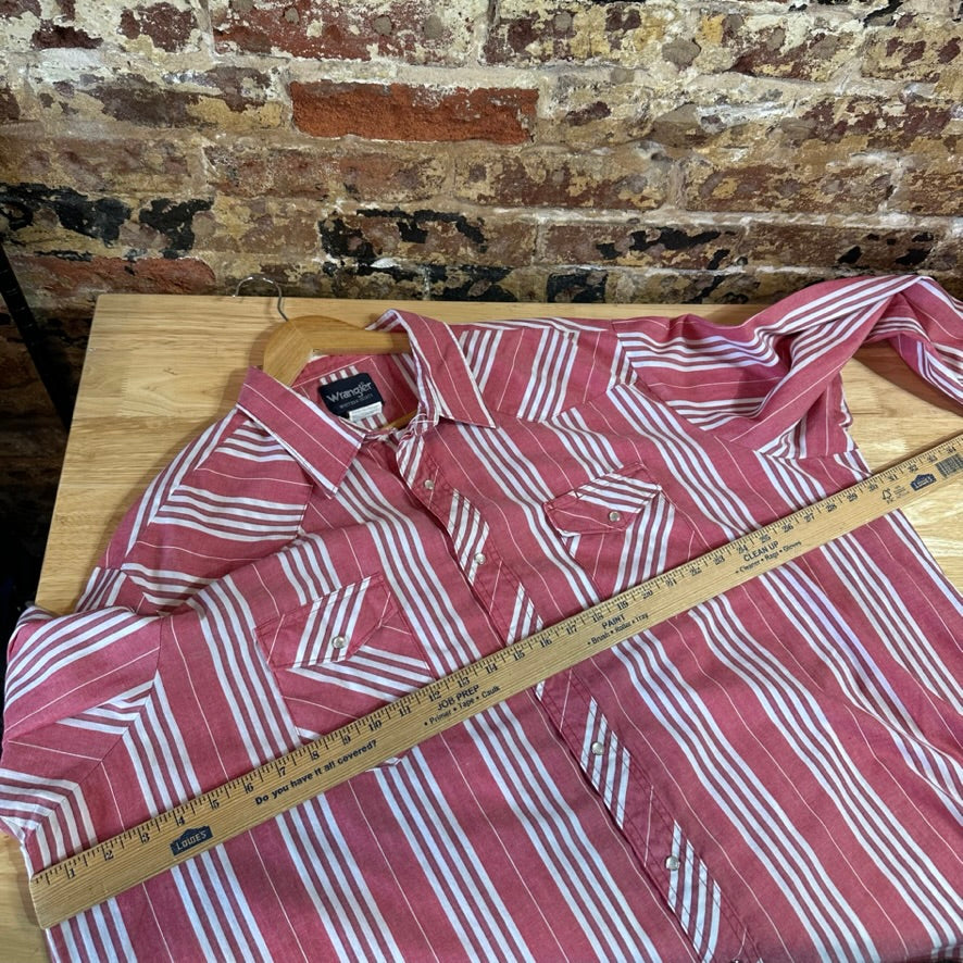 Wrangler Mens 3XL Red Western Shirt