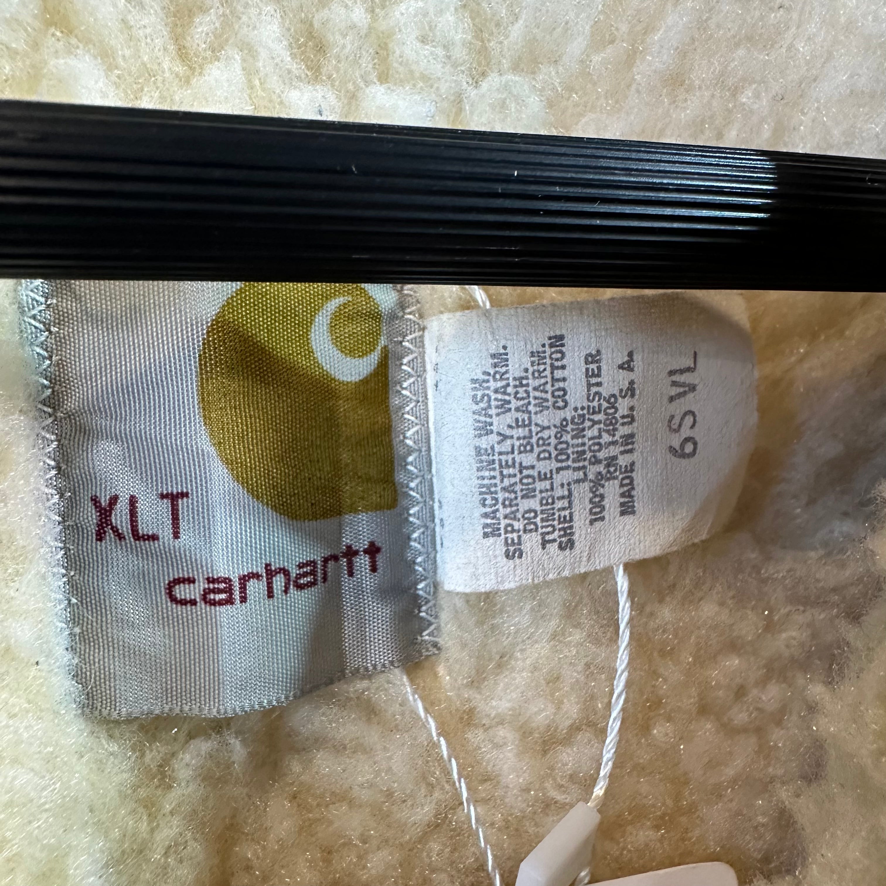 VTG Carhartt Brown Sherpa Men's XL Tall Vest