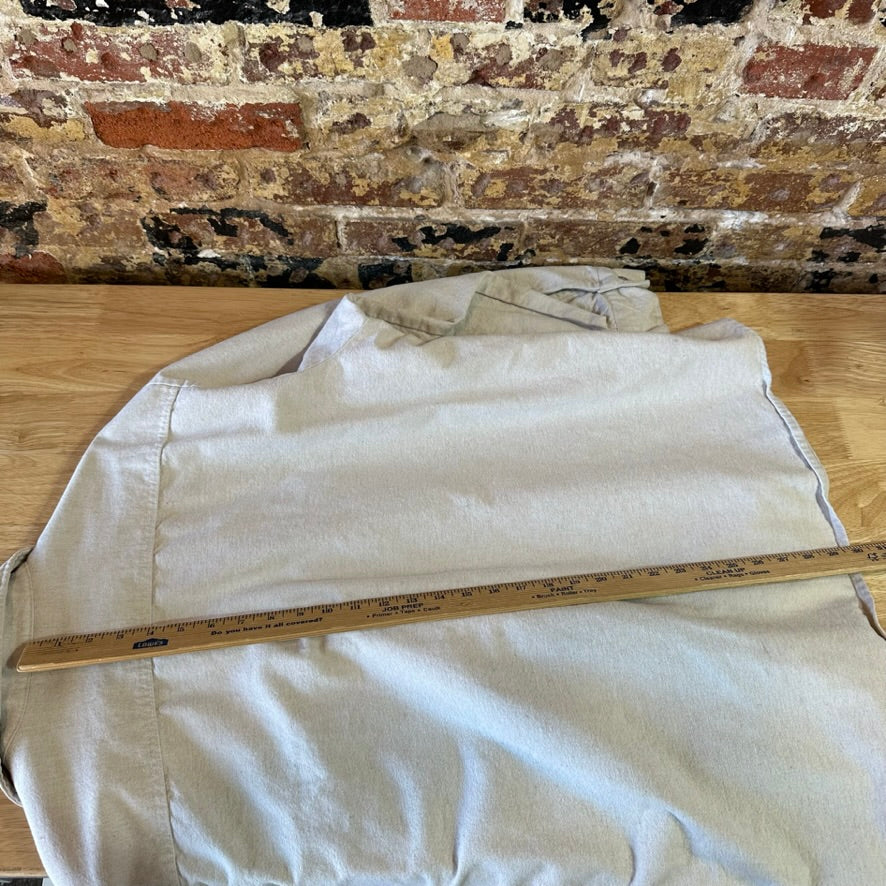 Five Brothers Flannel Shirt Men’s 2XL Beige Tan Button Up Long Sleeve