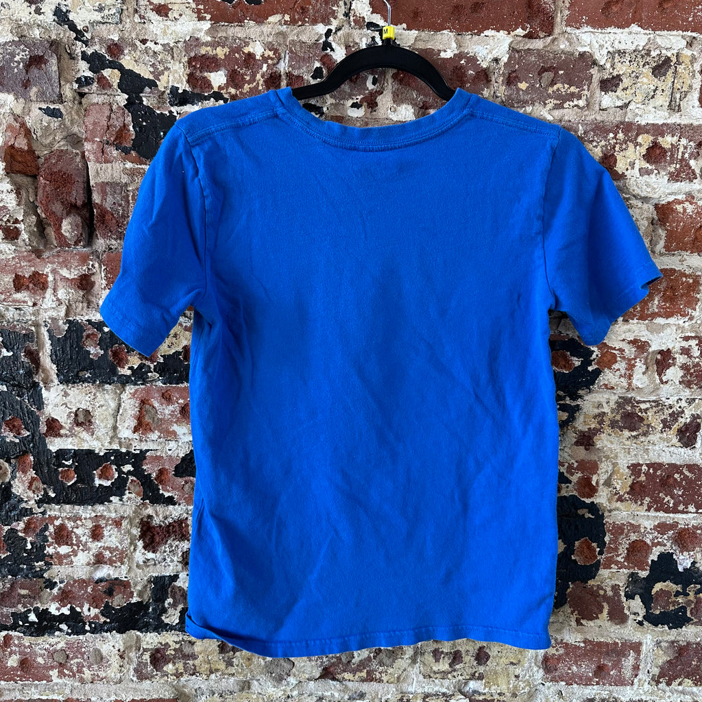 Carhartt Short Sleeve T-Shirt Boys Medium Blue Fish Camp