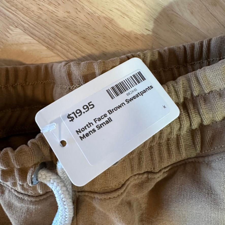 North Face Brown Sweatpants Mens Small