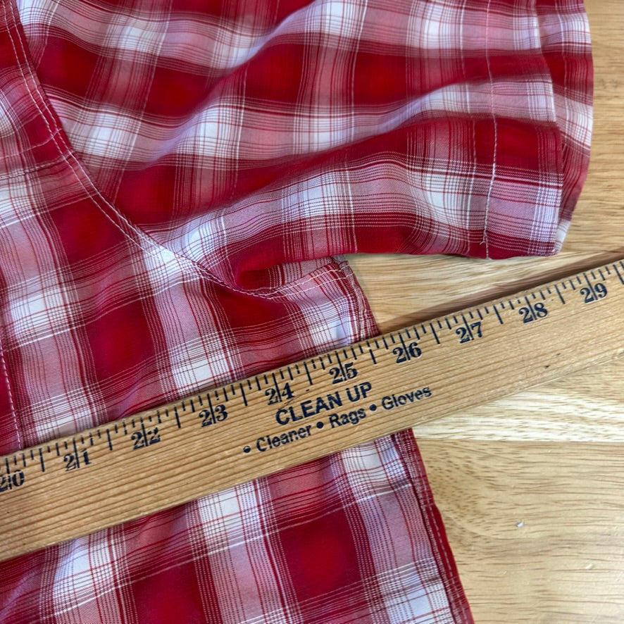 North Face Men’s XL S/S Red Button up