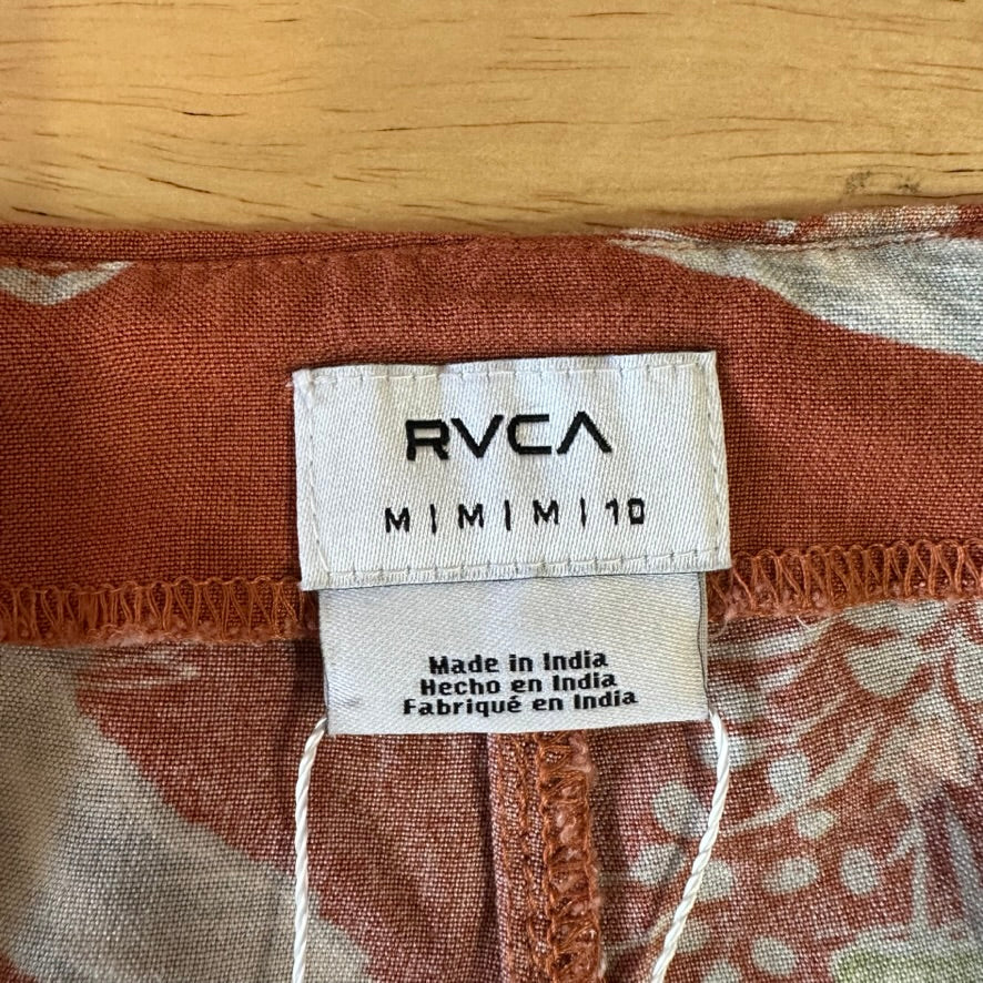 RVCA womens Daze shorts multicolor sz medium lightweight beach bird floral