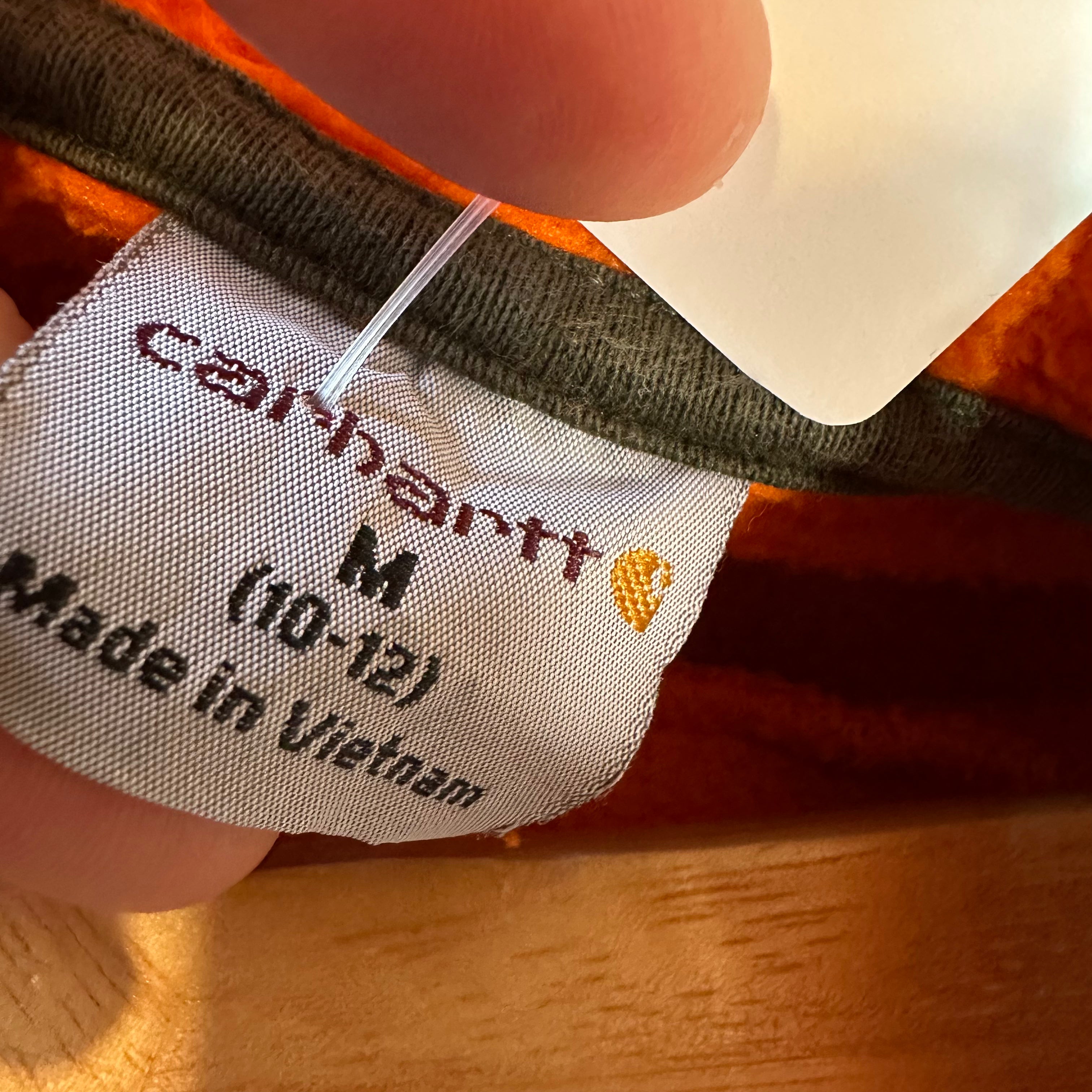Carhartt Boys Medium 8-10 Orange Hoodie