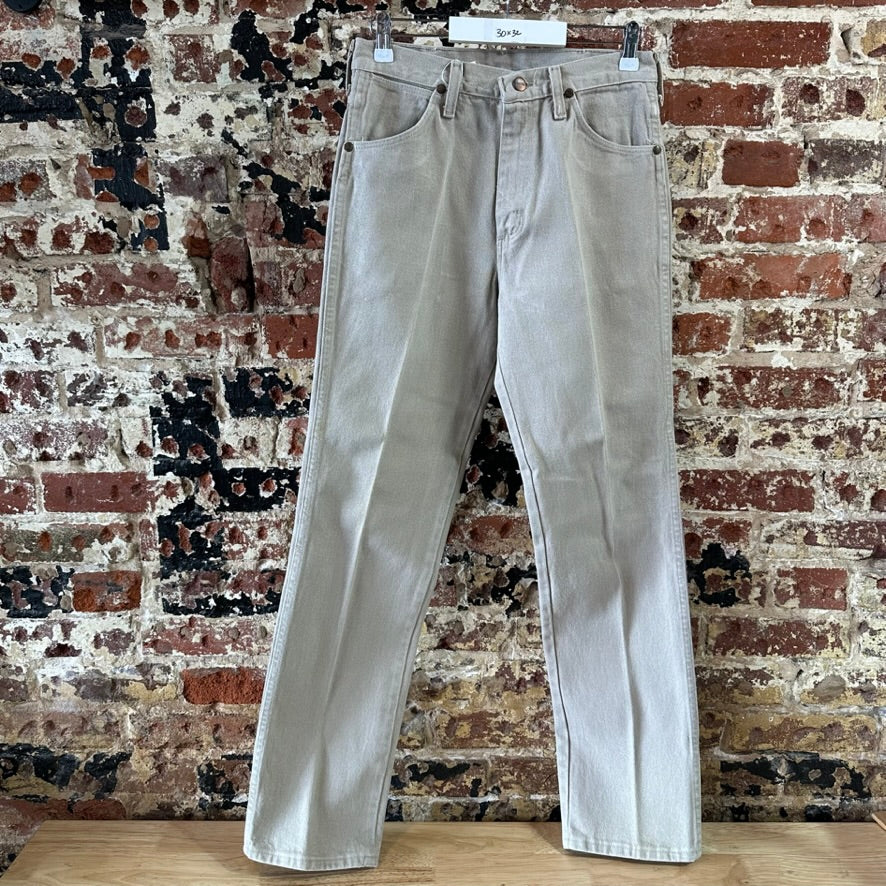 Vintage Wrangler Mens 30x32 Tan Jeans